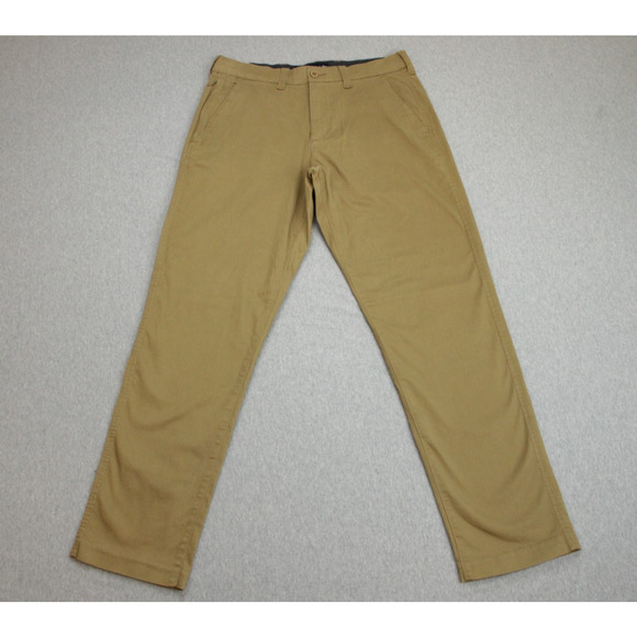 Abercrombie & Fitch Pants Mens 31 x 32 Brown Chino Flat Front 90's Straight - Picture 1 of 7